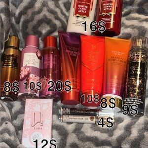Bath and body and Victoria secret bundle +yara perfume
